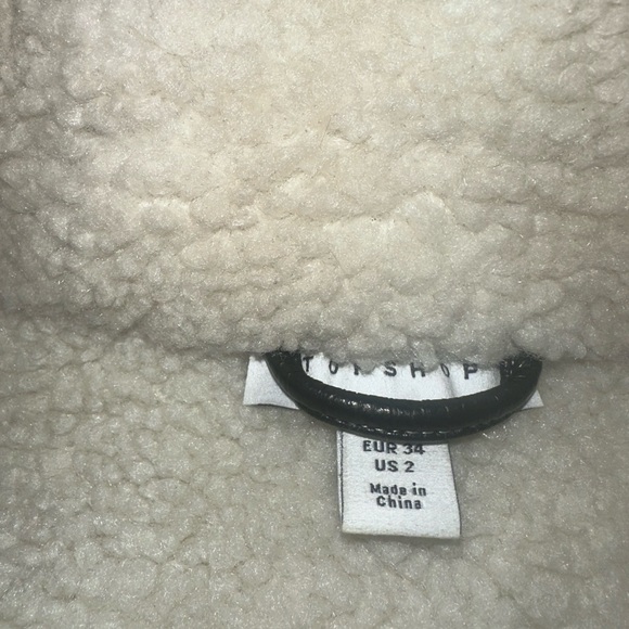 Topshop Faux Leather Coat - Picture 2 of 3